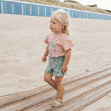 Mini Check | Ruffle Shirt | Multicolor