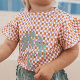 Mini Check | Ruffle Shirt | Multicolor