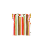 Multi Stripes | Ruffle Shirt | Multicolor