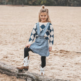 Diamond Knit | Chunky Sweater | Tapioca