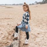 Diamond Knit | Chunky Sweater | Tapioca
