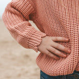 Knit | Chunky Scallop Sweater | Rose Dawn