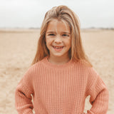 Knit | Chunky Scallop Sweater | Rose Dawn