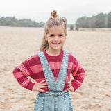Stripe Knit | Chunky Sweater | Desert Rose