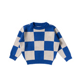 Check Knit | Chunky Sweater | Turkish Sea