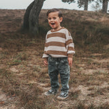Stripe Knit | Chunky Sweater | Smoke Grey