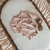 Fitted Wrap Romper | Solid | Rugby Tan