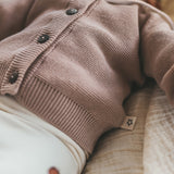 Ruffle Collar Cardigan | Knit | Rugby Tan