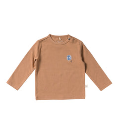 Solid | Fitted Longsleeve | Indian Tan