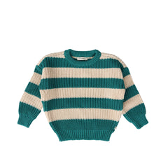 Stripe | Oversized Sweater | Deep Lake